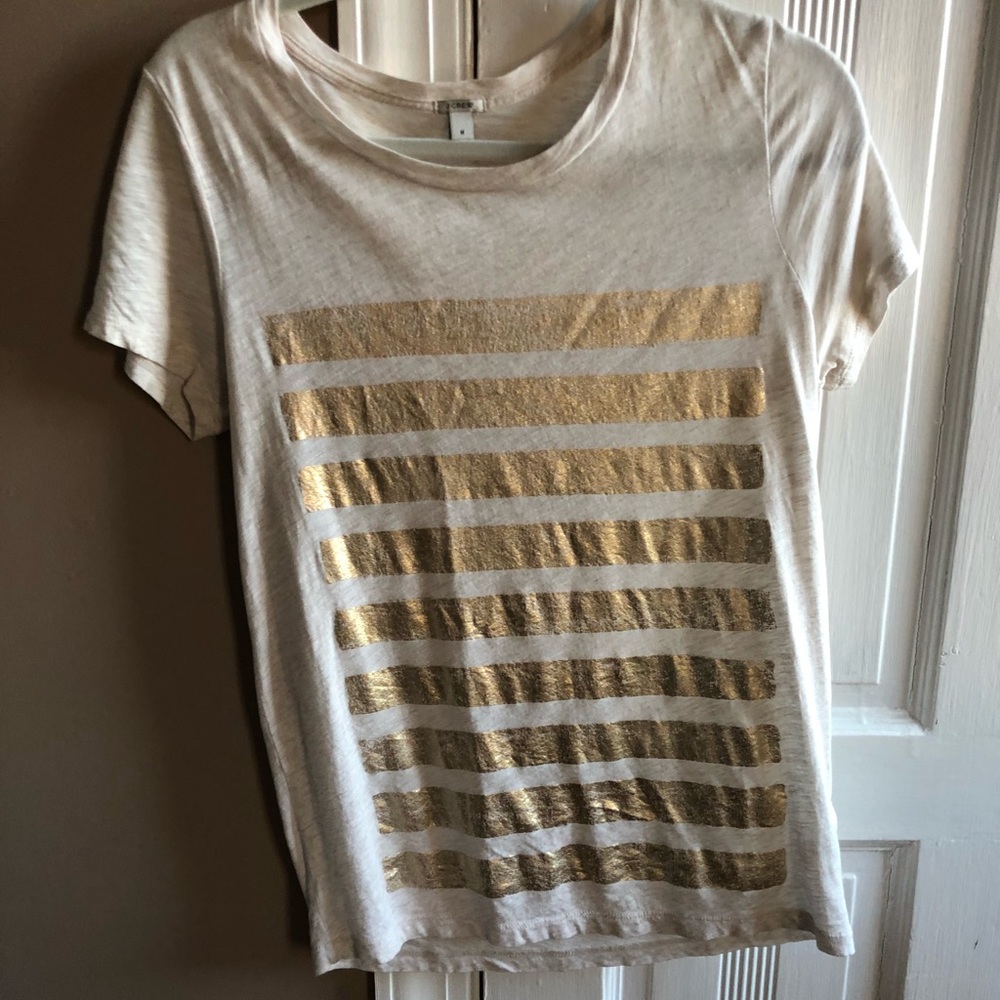 JCREW Gold Tee